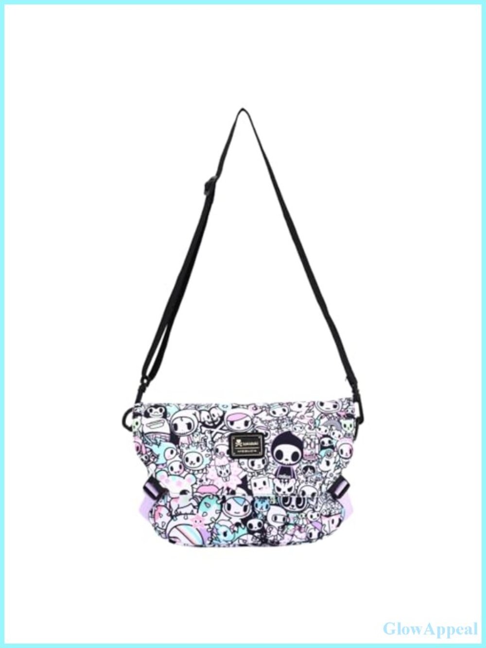Tokidoki Crossbody Bag Cute Canvas Messenger Purse Adjustable Strap